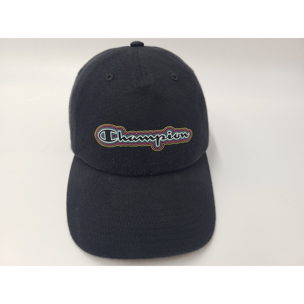 Women Champion Brand Strapback Adjustable Hat Cap Baseball Casual Sports Black